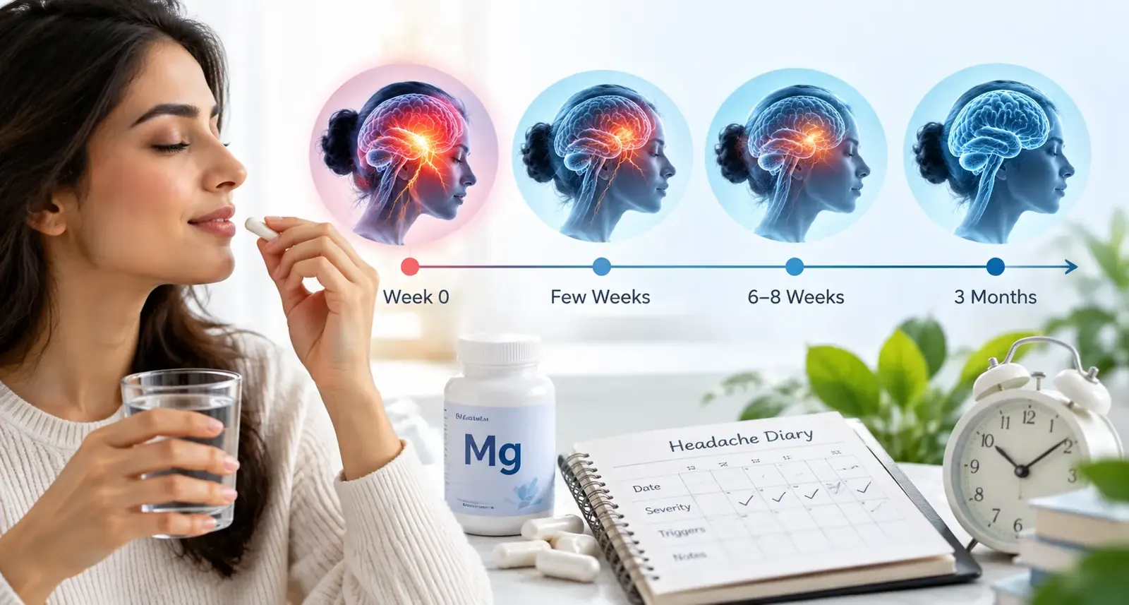 Editorial illustration: How Long Does Magnesium Take to Work?