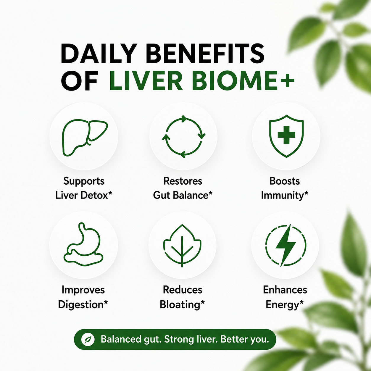 Daily benefits of Liver Biome+
